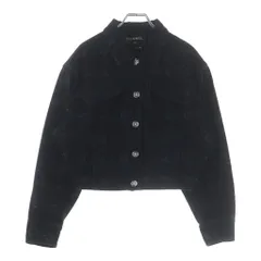 CHANEL (シャネル) ココマーク デニムジャケット ブラック #34 P75284V66954のサムネイル