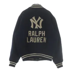 POLO RALPH LAUREN (ポロラルフローレン) 25AW × MLB NEW YORK YANKEES ニューヨークヤンキース ベースボールジャケット スタジャン ネイビーのサムネイル