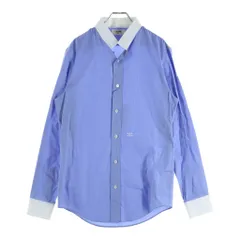 CELINE (セリーヌ) 24SS トリンオフエンブロイダリーデザイン ストライプ柄 長袖シャツ ブルー 2C59B428X.07CFのサムネイル