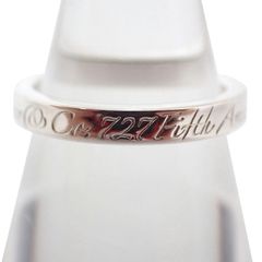 美品 Tiffany&Co.ティファニー ノーツナロー シルバー リング 8号