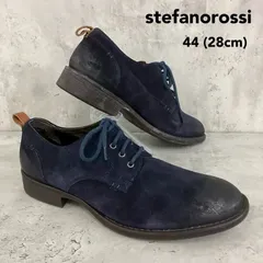 stefanorossi ステファノロッシ 44 28cm  ネイビー スエード レースアップシューズ プレーントゥ カジュアル メンズ 靴 革靴 ローカット ドレスシューズ ビジネス 通勤 通学 おしゃれ 人気 定番 紳士靴 ★ ■■のサムネイル