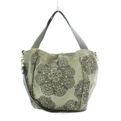 FURLA トートバッグ 幾何学柄 キャンバス レザー | Mercari