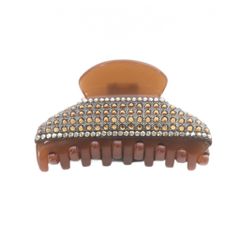 良品 アッカ acca ニューコラーナ ヘアクリップ ラインストーン M