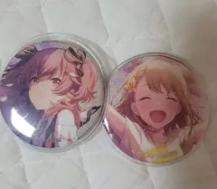 プロジェクトセカイ：カラフルステージ！(プロセカ) 桃井 愛莉 花里 みのり 千氯 桃色カラー鍵 缶バッジ