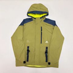 adidas セットアップマウンテンパーカー ベージュ ブラック - メルカリ