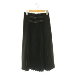 フォクシーニューヨーク FOXEY NEW YORK LAFAYETTE SKIRT スカート ×花より男子 サイドプリーツスカート フレア 38 黒 43818 /CX ■OSのサムネイル