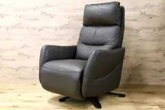 GMIS165A○NITORI / ニトリ 電動 リクライニングチェア パーソナルチェア リクライニングソファ 本革 定価約10万のサムネイル