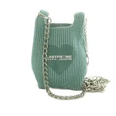 ラストフレーム LASTFRAME × ベーシックス BASICKS STUDIOUS別注 KIRAKIRA BAG MICRO ショルダーバッグニット チェーンショルダー ミントグリーン シルバーカラー /MI ■OS ■SHのサムネイル