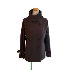 アーバンリサーチ サニーレーベル URBAN RESEARCH Sonny Label コート ショート ジャケット スタンドカラー ダブル ブレスト F 焦茶 ダークブラウン /MZ ■ECF005のサムネイル