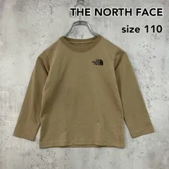 THE NORTH FACE ザノースフェイス 長袖Tシャツ 110 ブラウン 山岳グラフィック バックプリント ロゴ キッズ 子供服 ロンT カットソー トップス アウトドア キャンプ 練習着 スポーツ 速乾性 定番 ベージュ ★ ■◇