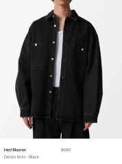 19SS HED MAYNER(ヘドメイナー) 3レイヤードシャツ - メルカリ