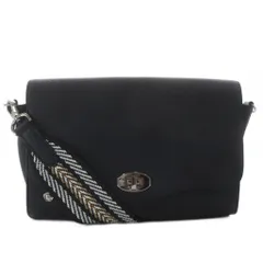 ADMJ アクセソワ Accessoires De Mademoiselle シュリンク型押し クロスボディバッグ ショルダーバッグ ワンショルダー レザー ブラック /YO40のサムネイル