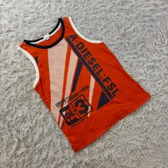 DIESEL  ディーゼル ヴィンテージ・アーカイブ品 キッズ 子供服 140cm(10) タンクトップ トップス ノースリーブ コットン100% オレンジ 清涼 夏のサムネイル