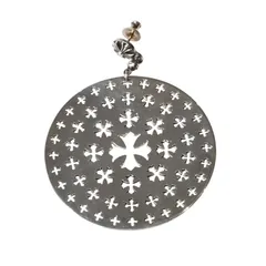 極美品 CHROME HEARTS クロムハーツ CIRCLE CH PLUS サークルCHプラス ドロップピアス 重量約14.51g 片耳用 シルバー925 中古 4a003633のサムネイル