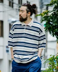 ナナミカ ストライプ ポロセーターのサムネイル