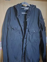 STONE ISLAND ストーンアイランド フード ジャケット ブラック XLサイズのサムネイル