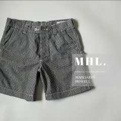 MHL. / コットンリネン ヒッコリー ショートパンツのサムネイル