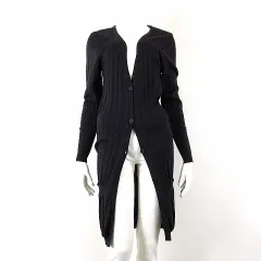 アルベルタ フェレッティ ALBERTA FERRETTI ニット カーディガン ロングカーディガン コットン 長袖 S 4 黒 ブラック イタリア製のサムネイル
