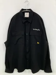 Mark Gonzales マークゴンザレス シャツ/ブラウス L ブラック プラスチック 無地 バックプリント ミドル丈 長袖 レギュラーカラー メンズのサムネイル