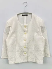 MADAM JOCONDE ノーカラージャケット アイボリー 無地 花柄・ボタニカル柄 ショート丈 レディースのサムネイル