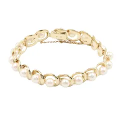 ミキモト MIKIMOTO ブレスレット パール ブレスレット 腕回り16.5㎝ その他 パール ブレスレット レディース Used Aのサムネイル