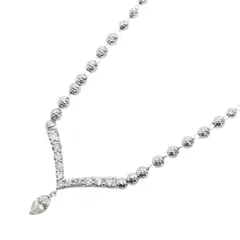 ジュエリー JEWELRY ネックレス ダイヤモンド ネックレス ﾀﾞｲﾔ 4.8g 首回46cm K18WG（ホワイトゴールド） ダイヤモンド ネックレス レディース Used Aのサムネイル