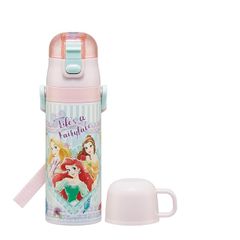 [신품] 스케이터 (Skater) 물통 어린이용 2WAY 직접 마시는 470ml 컵 마시는 430ml 디즈니 프린세스 26 여자 스테인리스 보온 보냉 경량 waterbottle 스포츠 병 키즈 어린이 물병 SKDC4-A 0