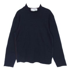 COMME des GARÇONS SHIRT 長袖ニット ウール ネイビー S - メルカリ