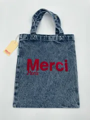 パリマレ地区 本店購入 メルシーコットントートバッグ デニムのサムネイル