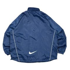 90s NIKE 銀タグ ビッグスウッシュ ナイロンジャケット グレー - メルカリ