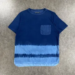 TIGRE BROCANTE "MADE IN INDIGO" ティグルブロカンテ 半袖 Tシャツ カットソー ポケット タイダイ ブルー インディゴ メンズ フリーサイズのサムネイル