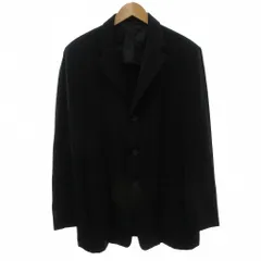 アルマーニ コレツィオーニ ARMANI COLLEZIONI 美品 テーラードジャケット シングル 50 3B ノッチドラペル 開き見せ 背抜き 黒 ブラック /KB ■ECG005のサムネイル
