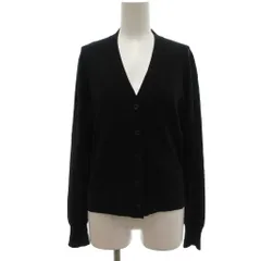 マックスマーラ ウィークエンドライン MAX MARA WEEKEND LINE ニット カーディガン M Vネック ポケット付き 黒 ブラック イタリア製 /KB ■ECG005のサムネイル