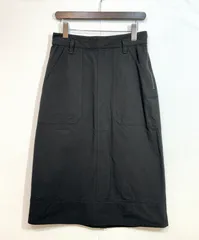 MHL. (2) 日本製 ロングスカート コットン100％ 黒 マーガレットハウエル 595-2132550 K6-11のサムネイル