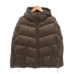 ユニクロ UNIQLO OLD 美品 ダウンジャケット 上着 Xl ブラウン オールドユニクロ フード付き 長袖  /MX ■ECF005