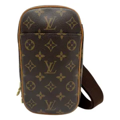 ルイ・ヴィトン LOUIS VUITTON ポシェット・ガンジュ M51870 ブラウン モノグラム/レザー メンズ ボディバッグのサムネイル