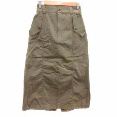 ページボーイ PAGE BOY 台形スカート ロング F 緑 グリーン /YKのサムネイル