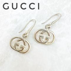 極美品‼️GUCCI インターロッキングフープピアス 両耳セット‼️ - メルカリ