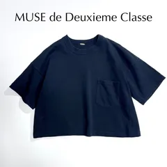 kT12 MUSE de Deuxieme Classe クロップド丈 Tシャツ ポケット 半袖 金属プレート ブラック 黒 ミューズ ドゥ ドゥーズィエム クラスのサムネイル