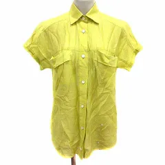 ロートレアモン LAUTREAMONT シャツ ブラウス 半袖 38 M 黄色 イエロー /YKのサムネイル