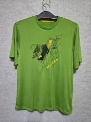 ミレー半袖Tシャツ 緑色 サン グラフィックのサムネイル