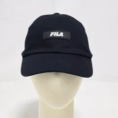 FILA フィラ ニュー ロゴ ブラック ベースボールキャップ free 0701のサムネイル