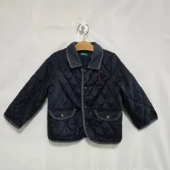 BENETTON ベネトン ネイビー キルティングジャケット キッズ 3-4歳 10 27のサムネイル