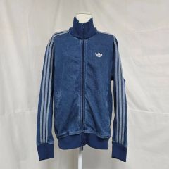 adidas ネイビー デニムジャケット(JC6233) Lサイズ - メルカリ