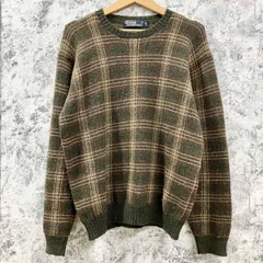 Polo Ralph Lauren / ポロラルフローレン セーター 90s 茶系チェック Mサイズ