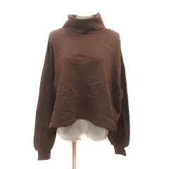 ハレ HARE トレーナー スウェット タートルネック 長袖 F 茶 ブラウン /MSのサムネイル