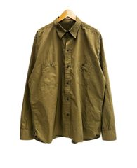 美品 バズリクソンズ ユーティリティシャツ ヘリンボーン カーキ 16 