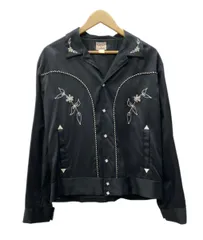 リアルマッコイズ THE REAL McCOY'S EMBROIDERED RAYON WESTERN JACKET レーヨンウエスタンジャケット ブルゾン MJ25009 サイズ42 ジャケット 刺繍 ブラック 104MT-3212のサムネイル