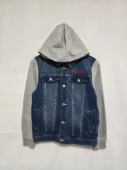 リーバイス フード デニム レイヤード フード ジャケット デニムジャケット キッズ 160 0126のサムネイル
