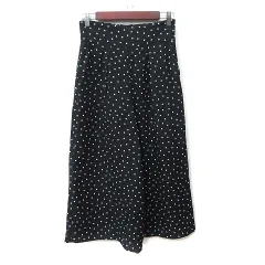 プロポーション ボディドレッシング PROPORTION BODY DRESSING ワイドパンツ スカンツ ドット 3 M～L 黒 ブラック /YIのサムネイル